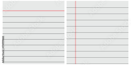 Abstract background simulating realistic notebook sheet for websites and graphic resources.. Vector Illustration