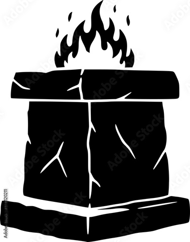 Black Vector Silhouette: Lamb of God Resting	A gentle black vector silhouette of a lamb resting peacefully. Often used symbolically as the Lamb of God (Agnus Dei), representing innocence, sacrifice