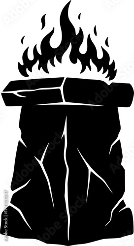 Black Vector Silhouette: Lamb of God Resting	A gentle black vector silhouette of a lamb resting peacefully. Often used symbolically as the Lamb of God (Agnus Dei), representing innocence, sacrifice