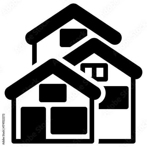 villa black icon