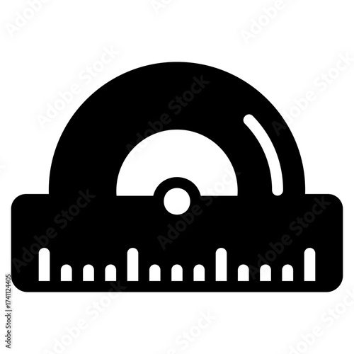 Ruler black icon