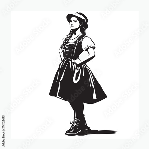 girl in traditional dress