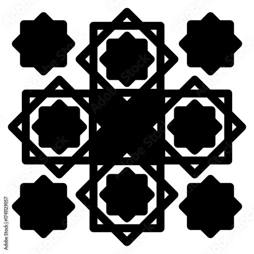 Ornament black icon
