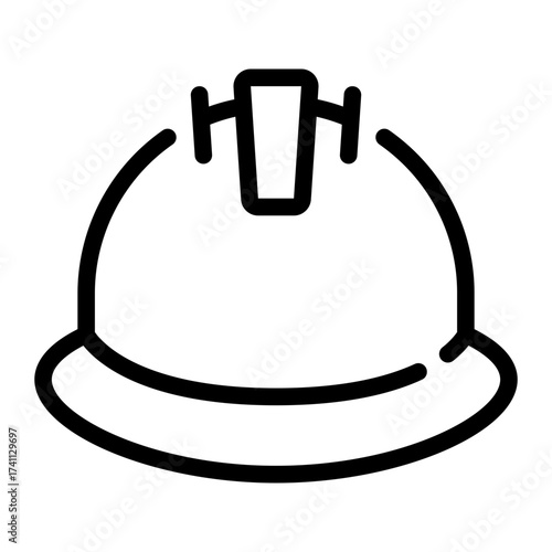 helmet line icon