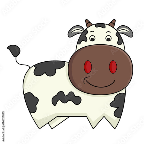 funny cow cartoon