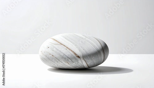3d render stone on a white 