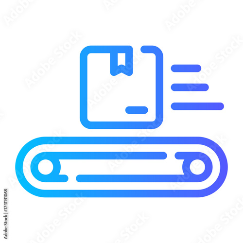 conveyor belt gradient icon