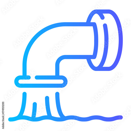 pollution gradient icon