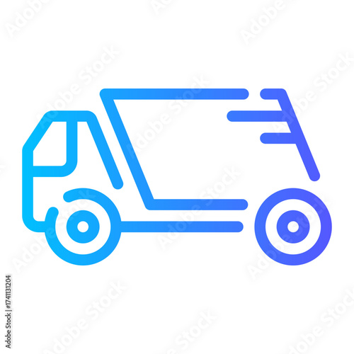 truck gradient icon