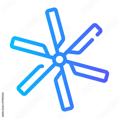 windmill gradient icon