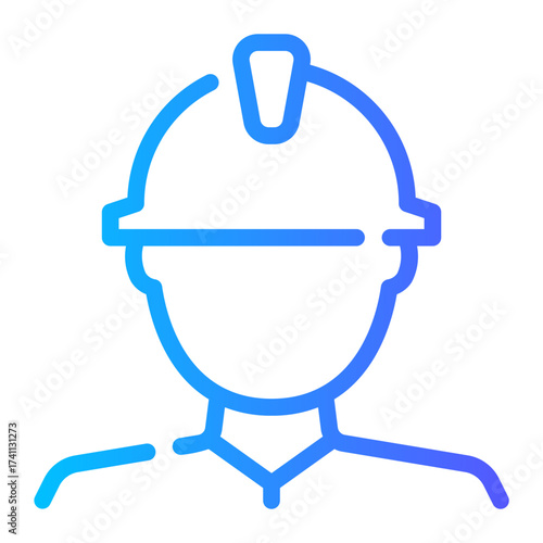 worker gradient icon