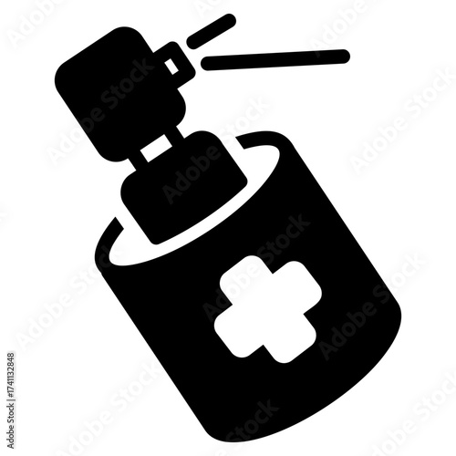 Spray black icon