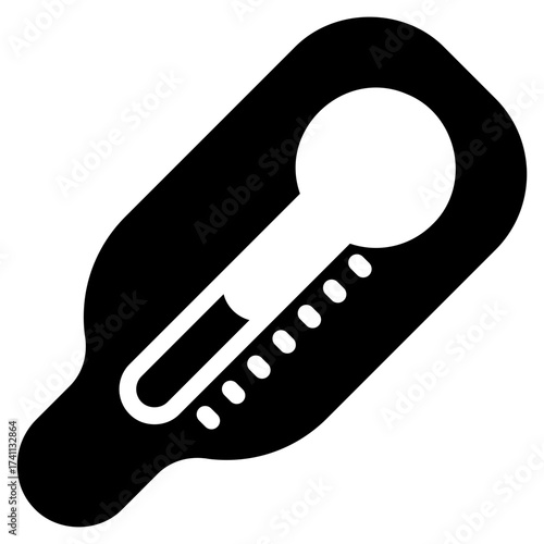 Thermometer black icon