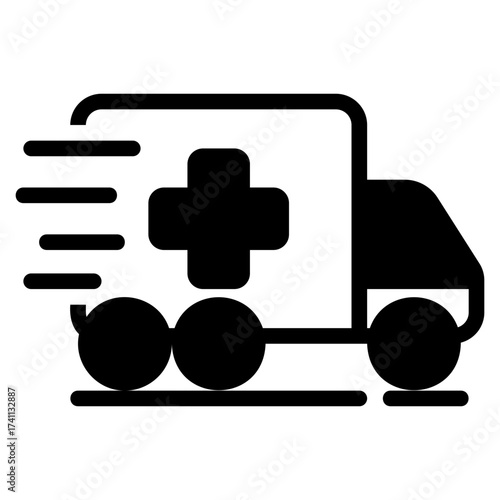 Delivery black icon