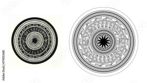 Ancient Vietnamese Dong Son Bronze Drum Design
