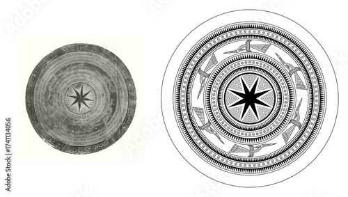 Ancient Dong Son Drum Design - Vietnamese Bronze Age Art