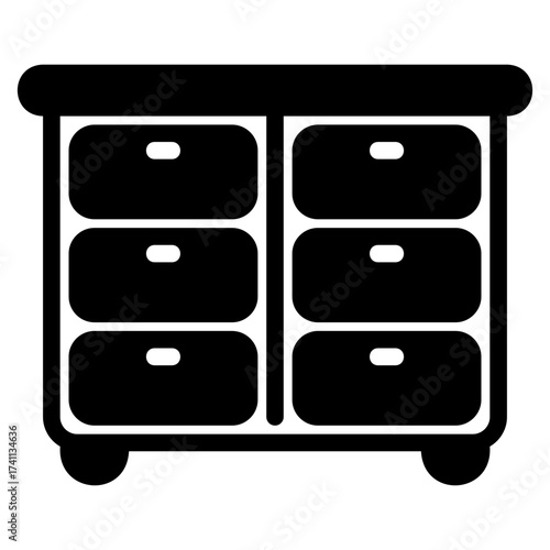 Dresser black icon