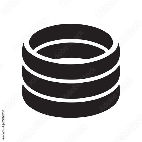 Stackable Rings Solid Jewelry Icon