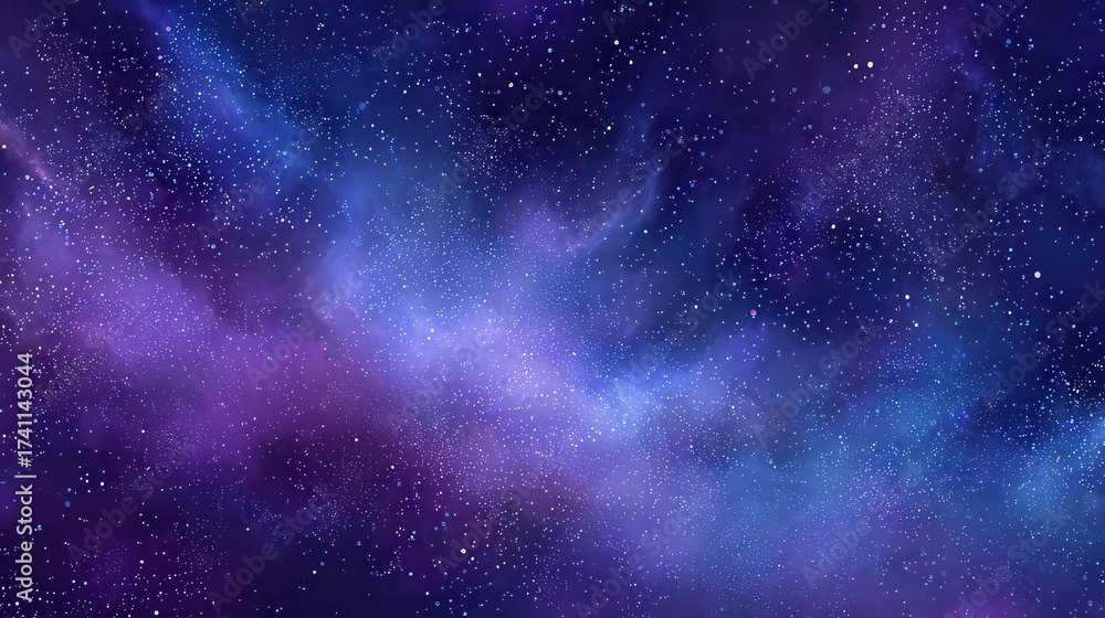 Naklejka premium Vibrant nebula with swirling cosmic dust and stars