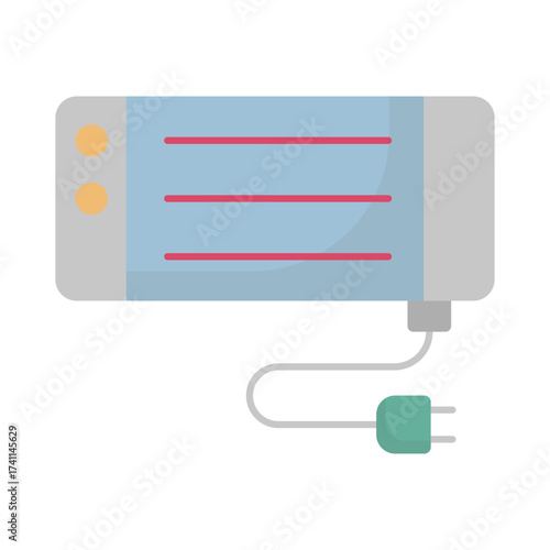 Electric heater Vector icon which can easily modify or edit