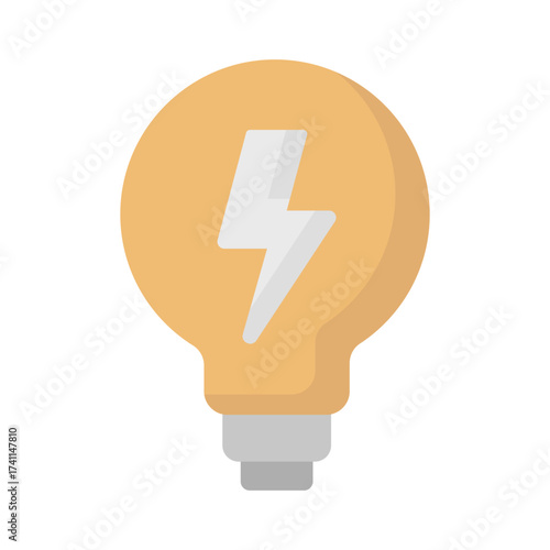 Electrical energy Vector icon which can easily modify or edit