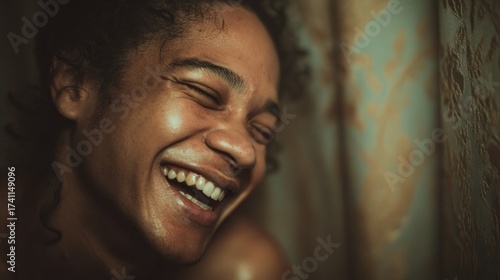 Radiant Joyful Expression of a Person