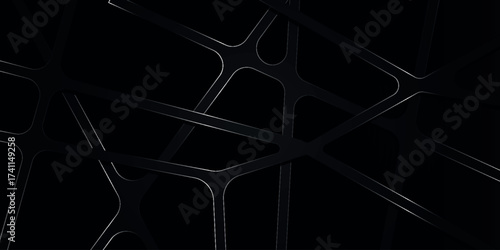 Fototapeta Naklejka Na Ścianę i Meble -  Dark abstract background with metagenetic line texture design. Modern and futuristic background composition. Vector illustration. VOL. 2