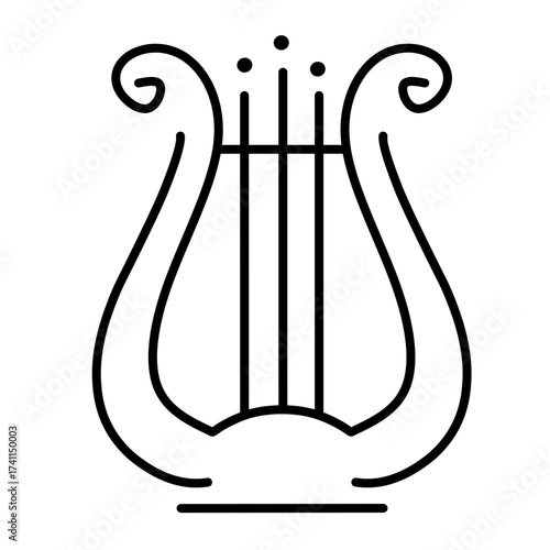 musical instrument vector icon