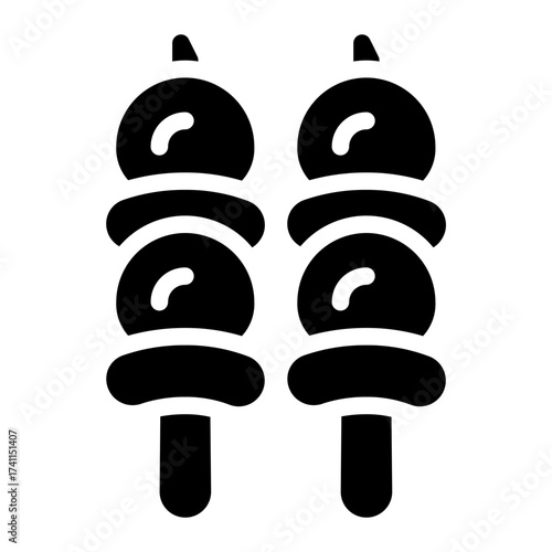 skewer glyph icon