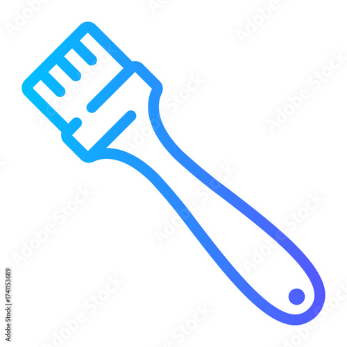basting brush gradient icon