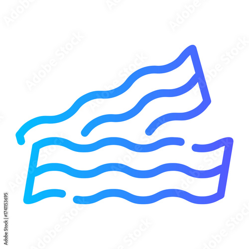 bacon gradient icon