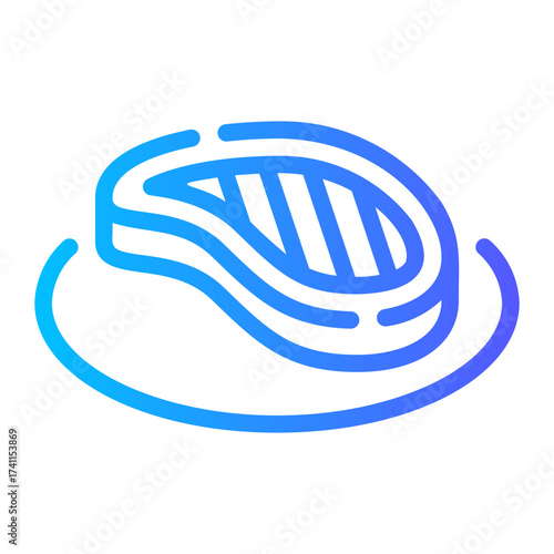 steak gradient icon