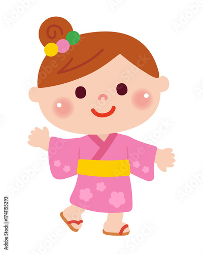 夏祭りを楽しむ女の子
