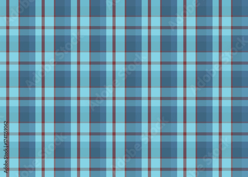 Blue brown tartan plaid seamless pattern fabric check design