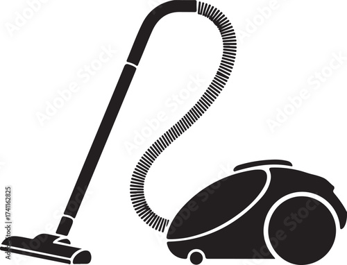 Canister Vacuum Cleaner Icon - Home Cleaning & Housework Appliance