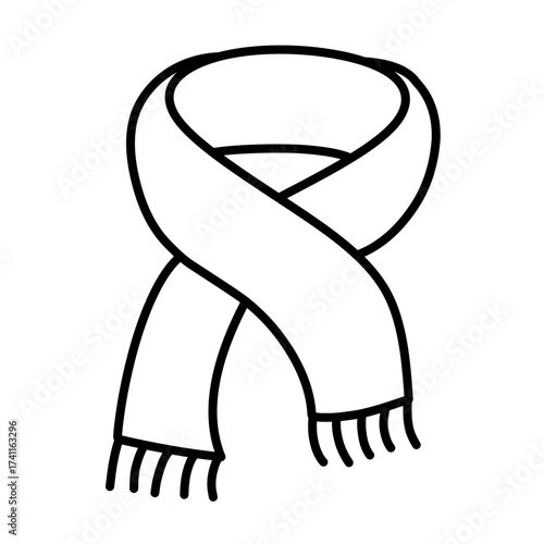 scarf vector icon