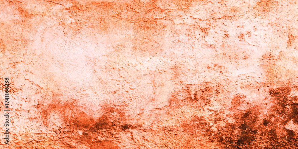 Fototapeta premium Grunge velvet solid dark Orange textured background. Banner Background, Textured Orange and Dark Cement WallBanner Background, Textured Orange and Dark Cement Wall