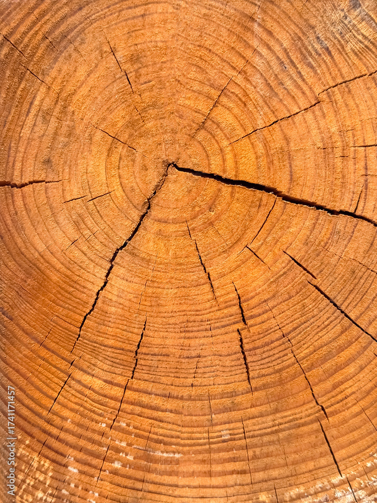 Fototapeta premium Weathered Wooden Plank Texture with Knots and Cracks