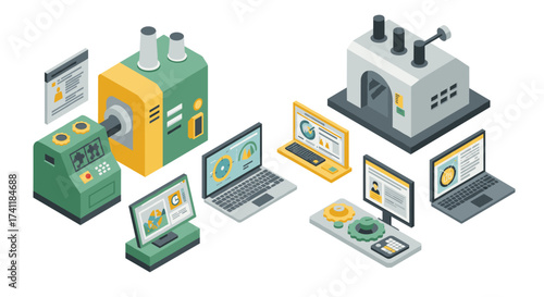 Isometric design of industrial automation systems and technology integration