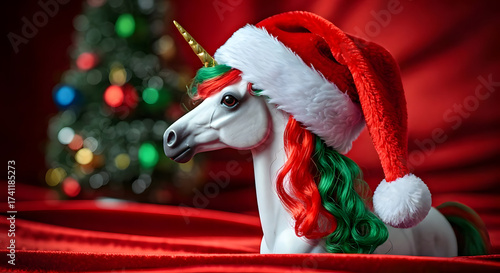 Princess Unicorn with tiara and flowing hair.
