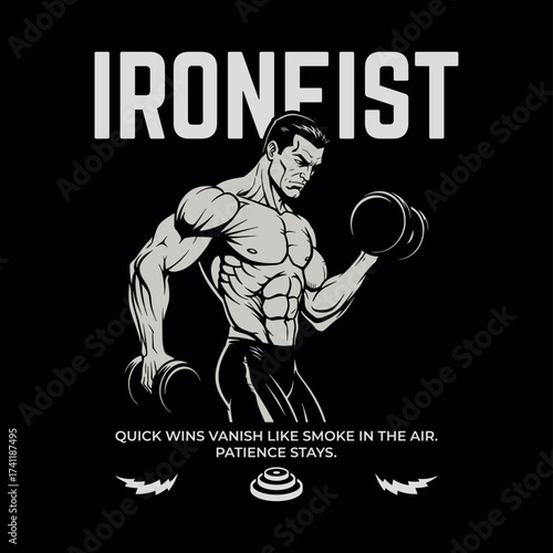IronFist Bodybuilding Streetwear Gym Graphic Tee