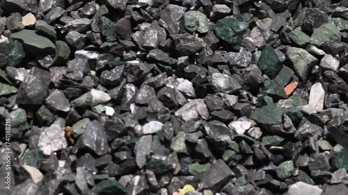 Construction stones used for cement mixing, Rock, Stone pile, Ideal for illustrating engineering or infrastructure projects