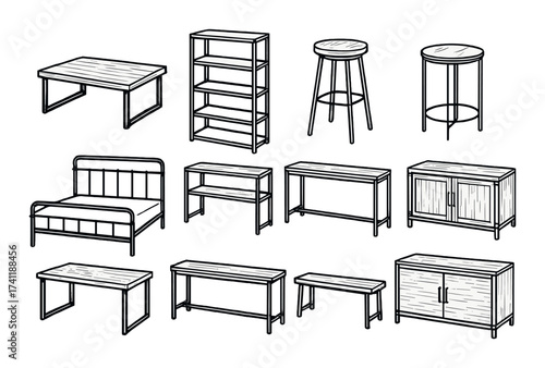 Industrial safety icons: barricade, shield, globe, gloves, helmet, checklist, cross, factory.