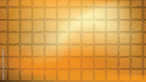 Abstract smooth gradient background with curved flow from warm orange to dark gray black