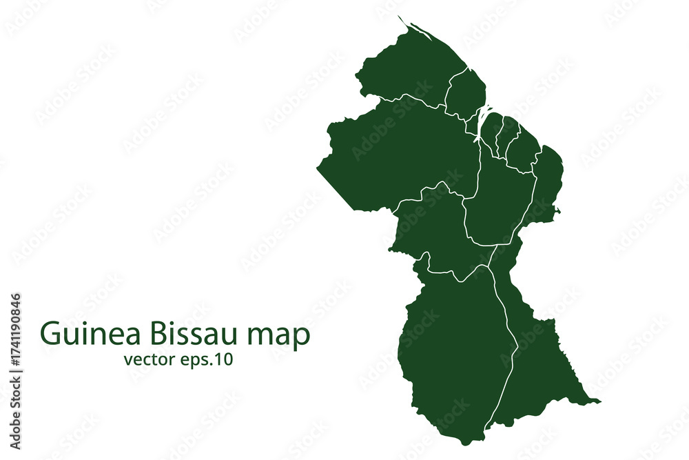 Fototapeta premium Guinea Bissau map