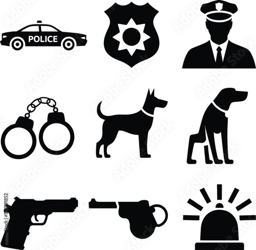 all bundle Black Vector Silhouette design