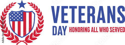 Celebrate veterans day honoring all who served patriotic image