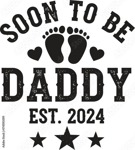 Soon to be daddy est 2024 baby announcement pregnancy reveal gift