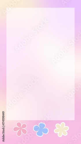 Colorful Flower Wallpaper Vertical Video Motion Background