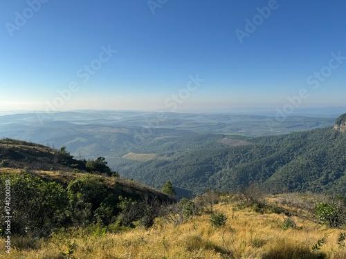 mountain landscape with blue sky